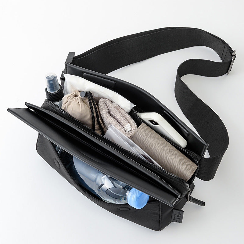 [Mato]MORPH BODY BAG BLACK中性黑色腰包可放水瓶