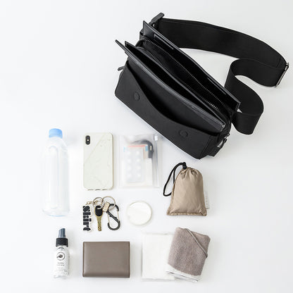 [Mato]MORPH BODY BAG BLACK中性黑色腰包可放水瓶