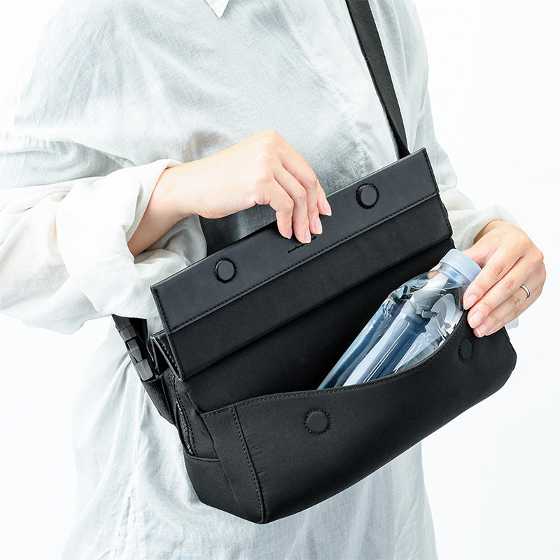 [Mato]MORPH BODY BAG BLACK中性黑色腰包可放水瓶