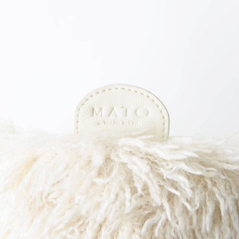 [Mato]HONEYCOMB BAG SHAGGY WHITE人造毛皮手提/單肩/斜背三種風格