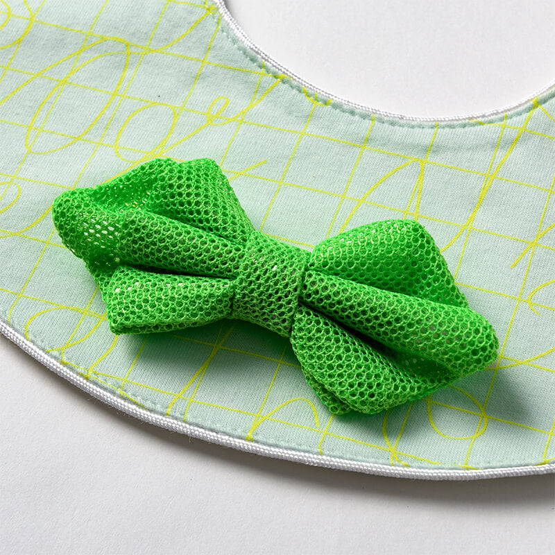 BIB/joujou 4 crinkle green嬰兒口水巾訂製