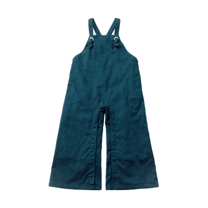 loisir salopette 2 peacock深藍色成長型背帶褲