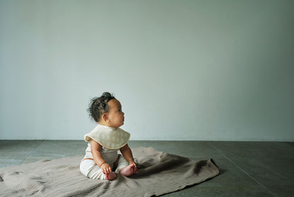 BIB/organic 3 fringe copper法國摩洛哥風格天然華夫格布料有機棉