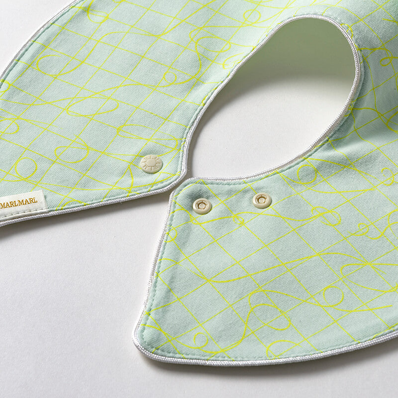 BIB/joujou 4 crinkle green嬰兒口水巾訂製