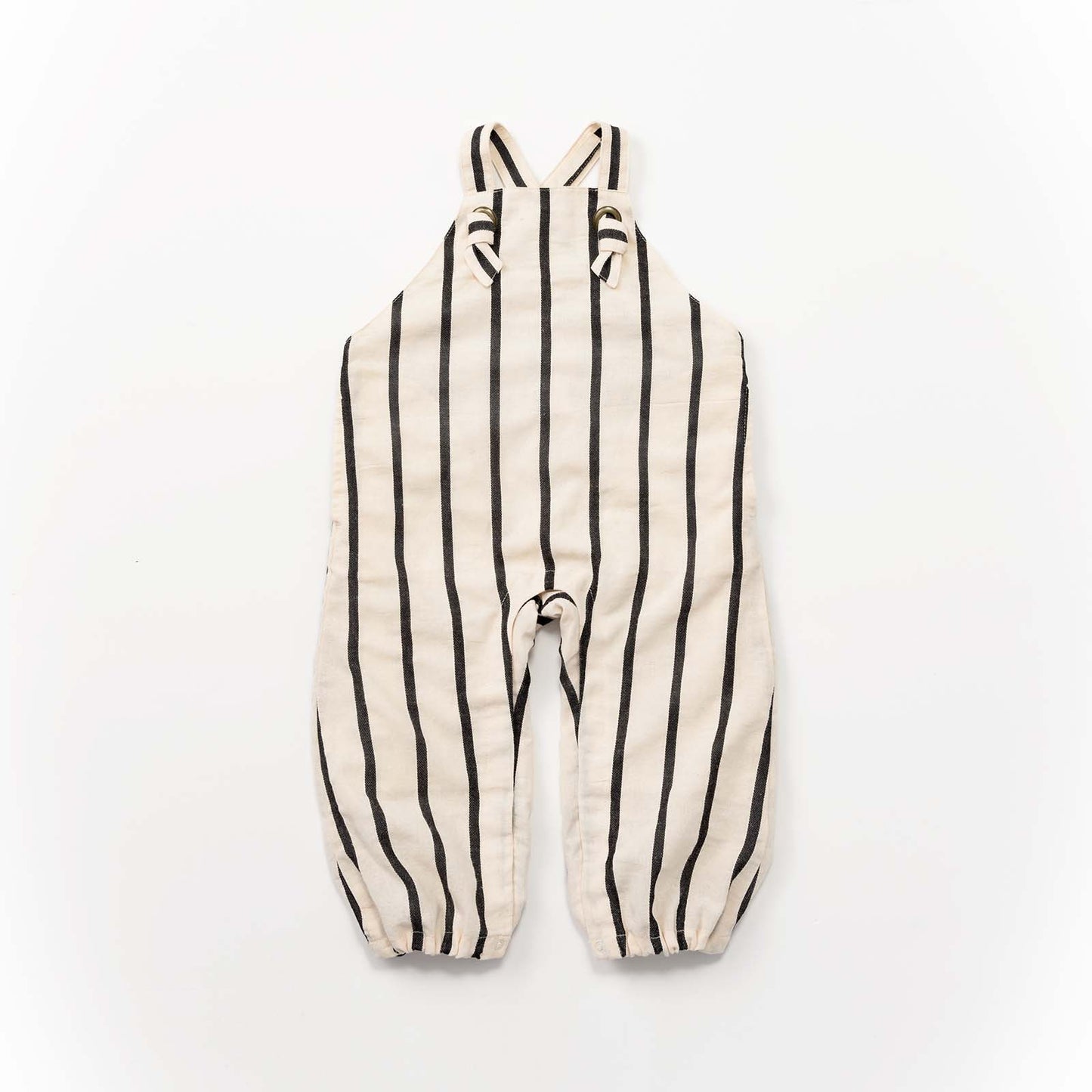 loisir salopette 3 stripe條紋成長型背帶褲