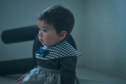 BIB/Dolce houndstooth千格鳥口水巾天鵝絨領結