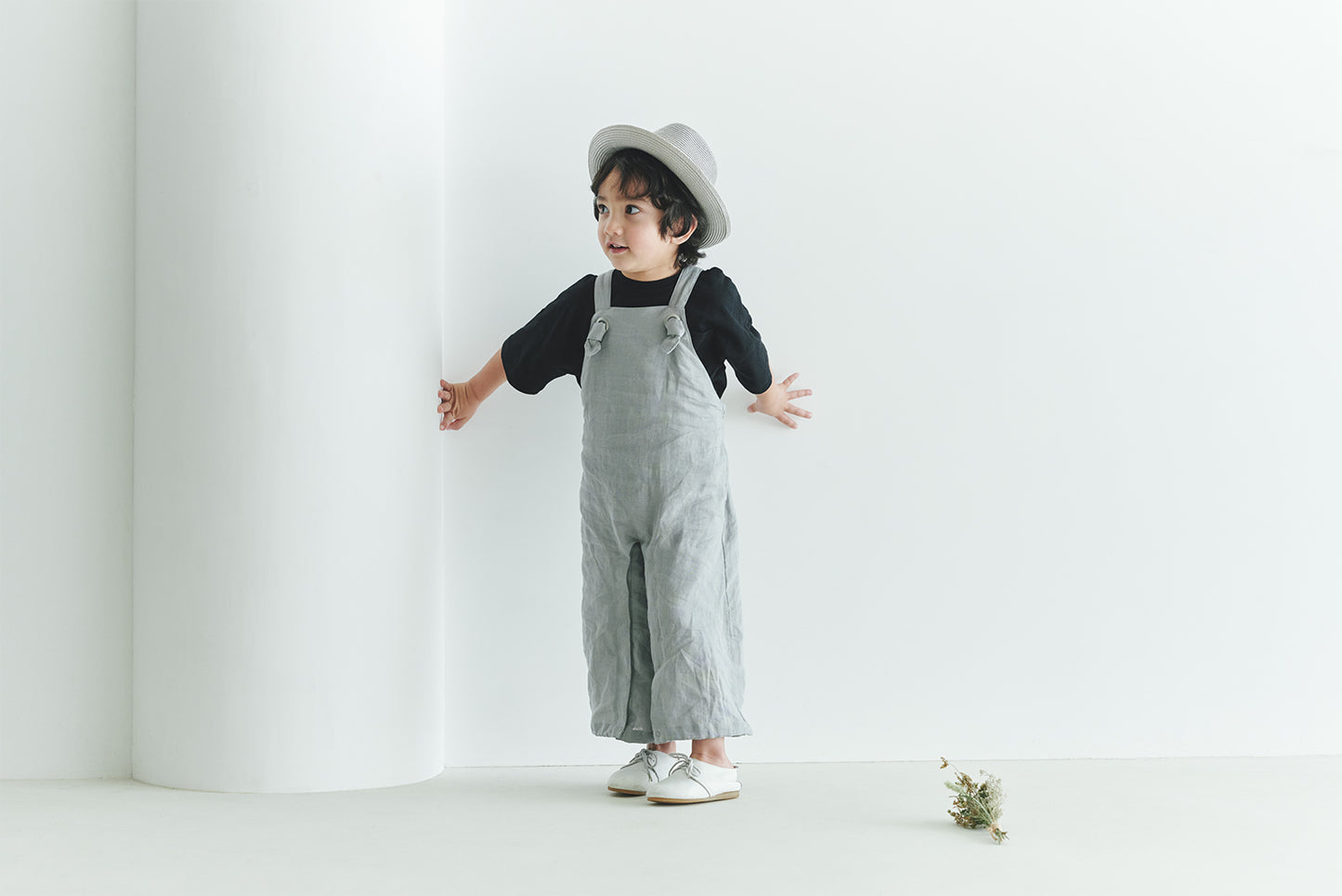 loisir salopette 1 sage淺牛仔色成長型背帶褲