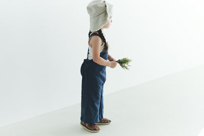 loisir salopette 2 peacock深藍色成長型背帶褲