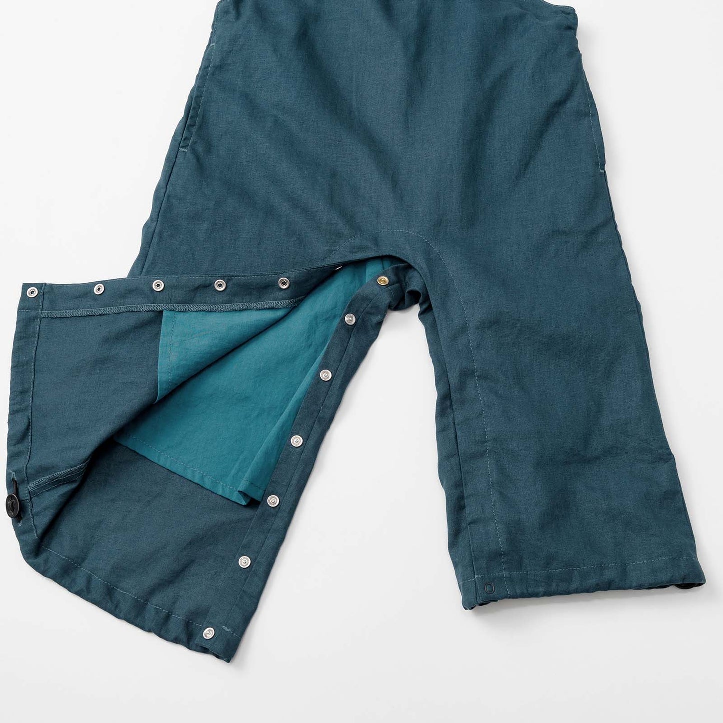 loisir salopette 2 peacock深藍色成長型背帶褲