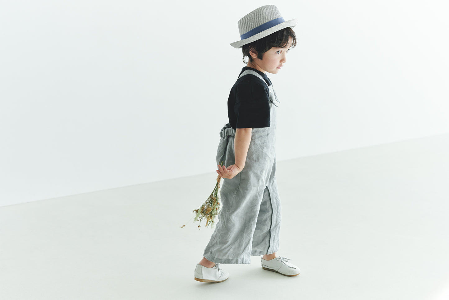 loisir salopette 1 sage淺牛仔色成長型背帶褲