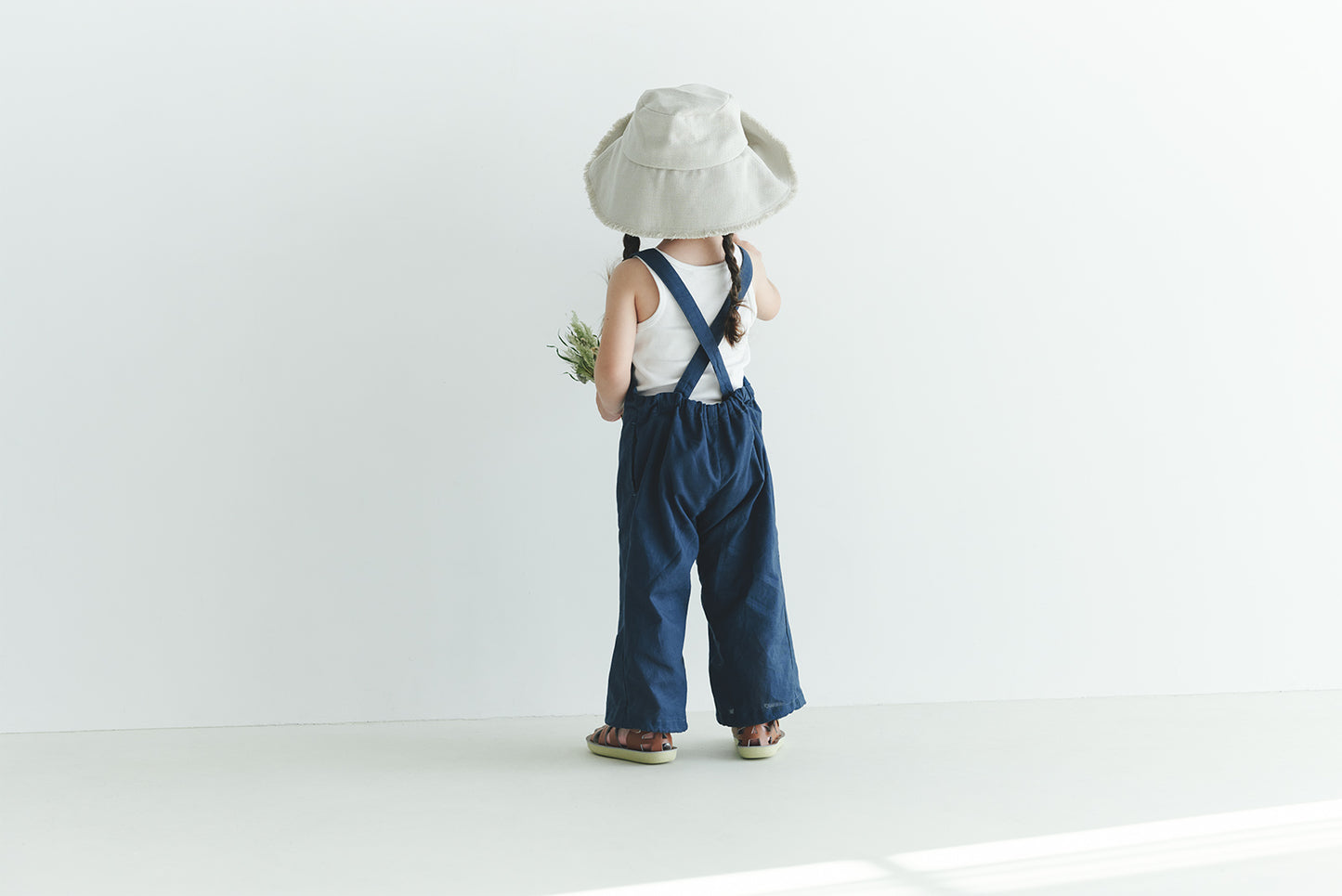 loisir salopette 2 peacock深藍色成長型背帶褲