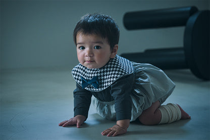 BIB/Dolce houndstooth千格鳥口水巾天鵝絨領結