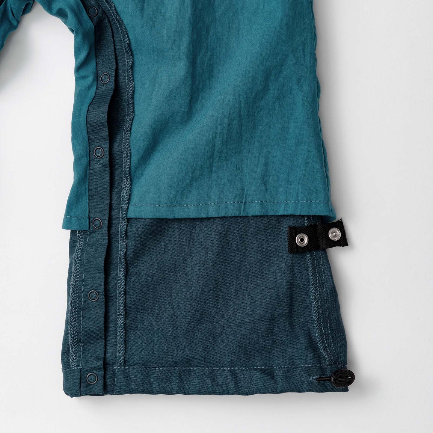 loisir salopette 2 peacock深藍色成長型背帶褲