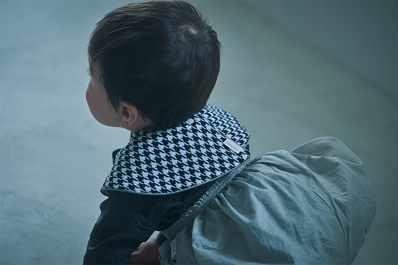 BIB/Dolce houndstooth千格鳥口水巾天鵝絨領結