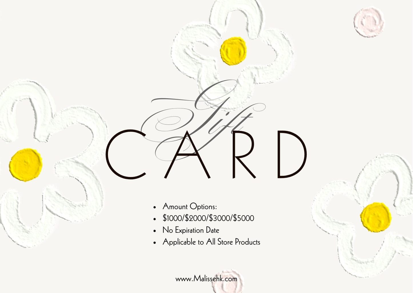 Marlisse Gift Card 禮品卡