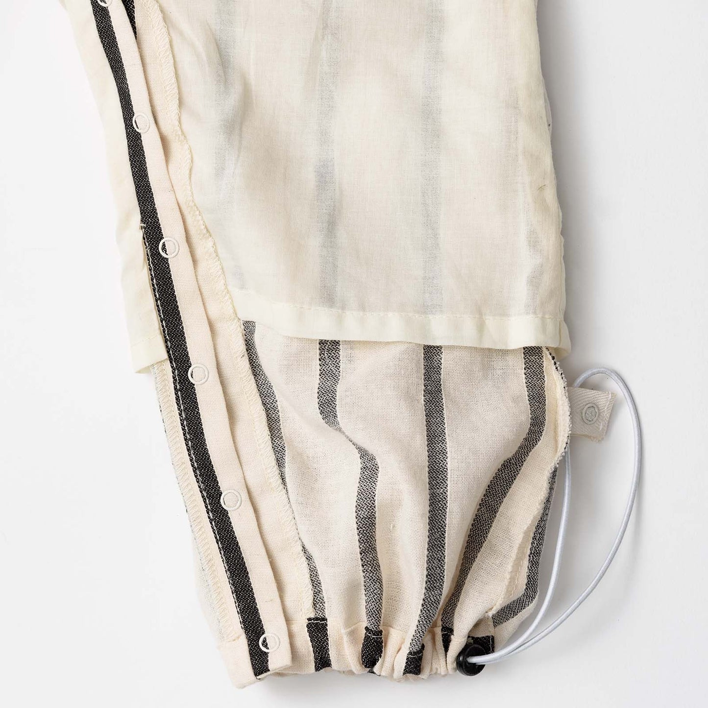 loisir salopette 3 stripe條紋成長型背帶褲