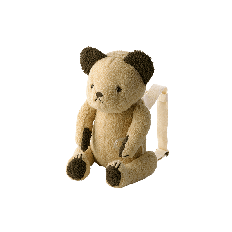 Multifunctional stuffed animalBFF+ 4 bear almond多功能毛絨熊背包娃娃