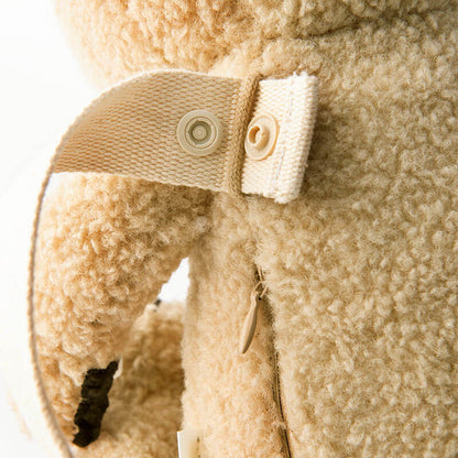 Multifunctional stuffed animalBFF+ 4 bear almond多功能毛絨熊背包娃娃