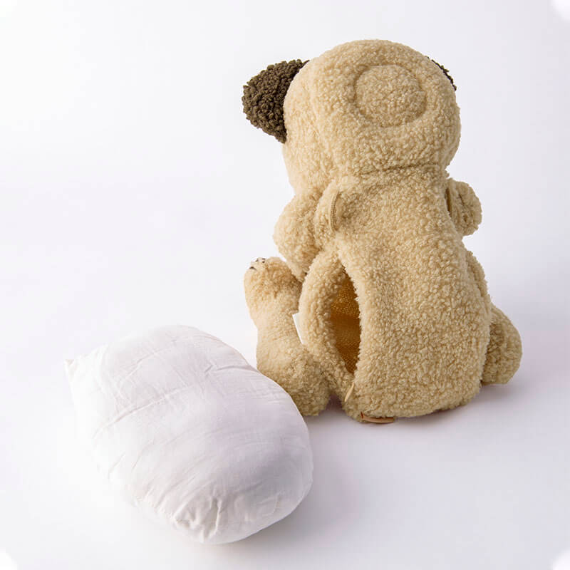 Multifunctional stuffed animalBFF+ 4 bear almond多功能毛絨熊背包娃娃