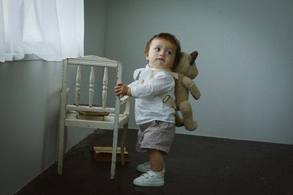 Multifunctional stuffed animalBFF+ 4 bear almond多功能毛絨熊背包娃娃