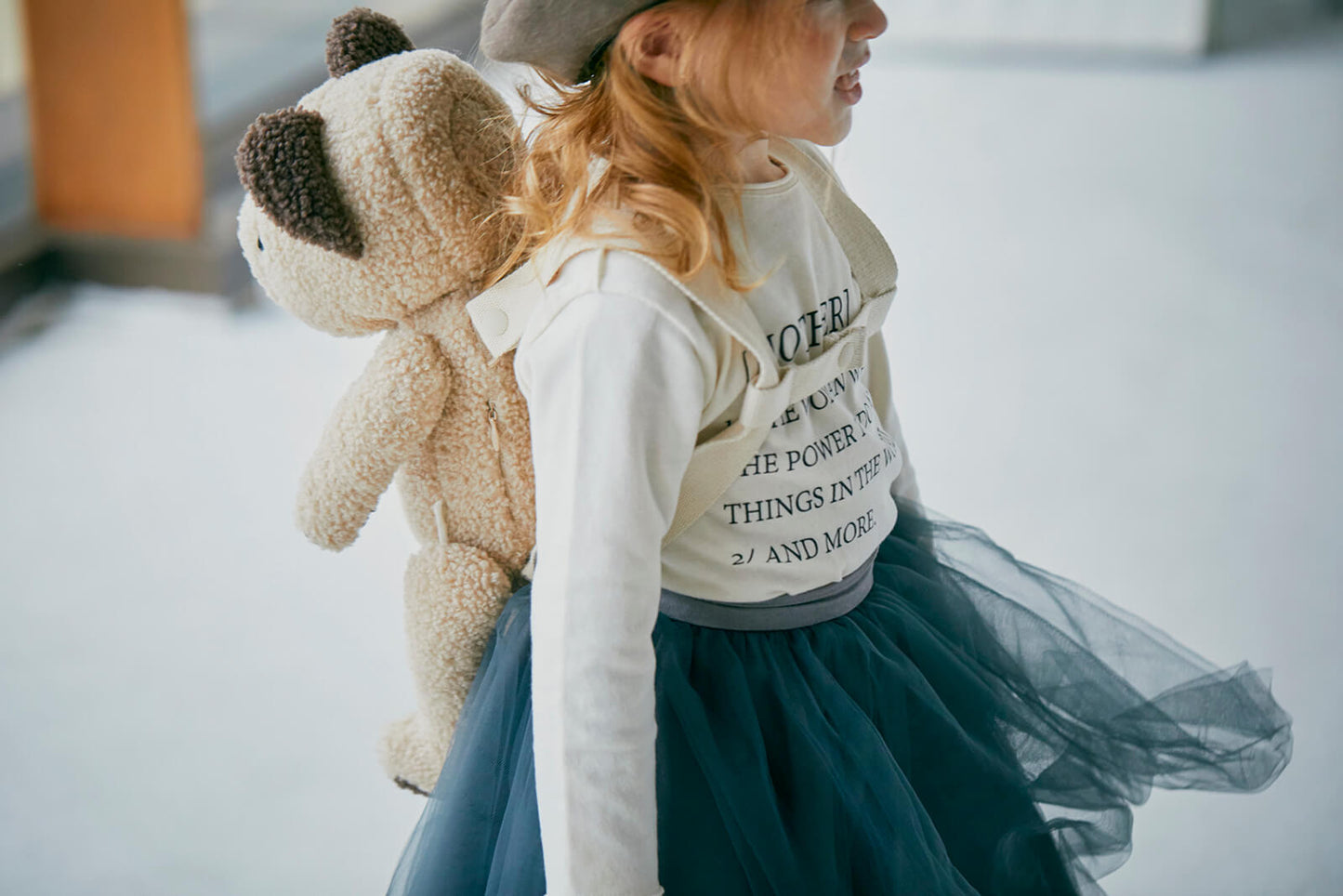 Multifunctional stuffed animalBFF+ 4 bear almond多功能毛絨熊背包娃娃