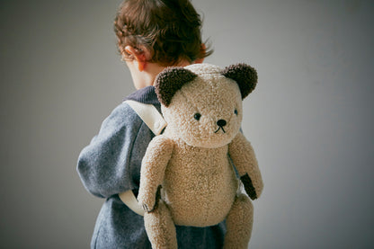 Multifunctional stuffed animalBFF+ 4 bear almond多功能毛絨熊背包娃娃