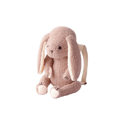 Multifunctional stuffed animal BFF+bunny 多功能毛絨兔子背包娃娃兩色