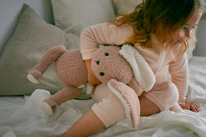 Multifunctional stuffed animal BFF+bunny 多功能毛絨兔子背包娃娃兩色