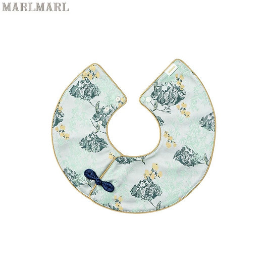 新年團圓系列限定/bib yuan 07 鎏金綠嬰兒口水巾