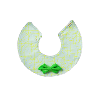 BIB/joujou 4 crinkle green嬰兒口水巾訂製