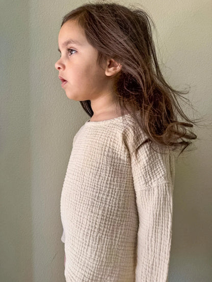 [PRE ORDER] 🇬🇧TSF/The Button Back Top長袖muslin上衣