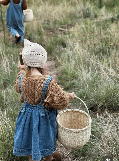 [PRE ORDER] 🇬🇧TSF/The Oversized Denim Pinafore有機棉牛仔背心裙