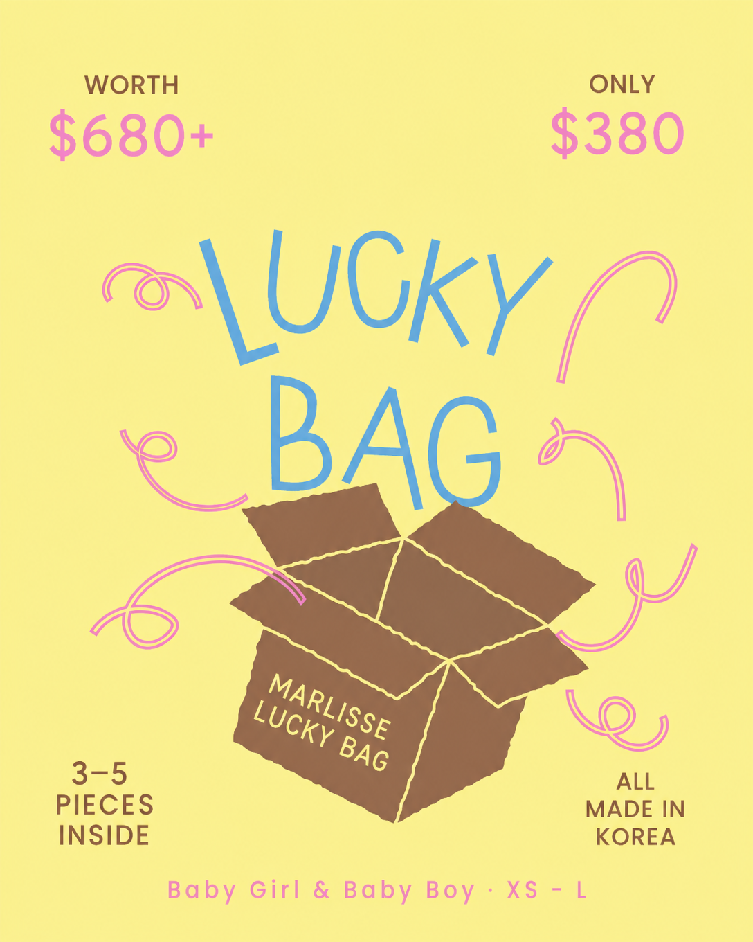Marlisse Made in Korea LUCKY BAG｜童裝換季驚喜福袋