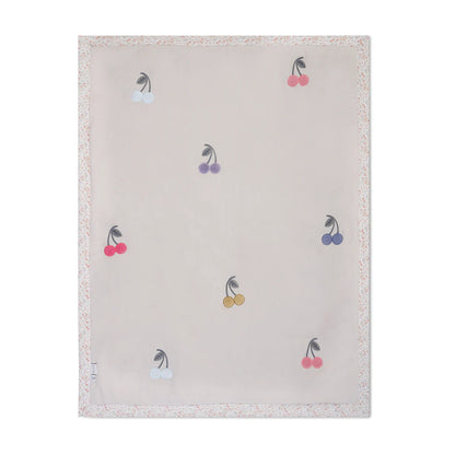 「🇨🇭Elly+lune」Nova Toddler Blanket - Cherries 100X130CM