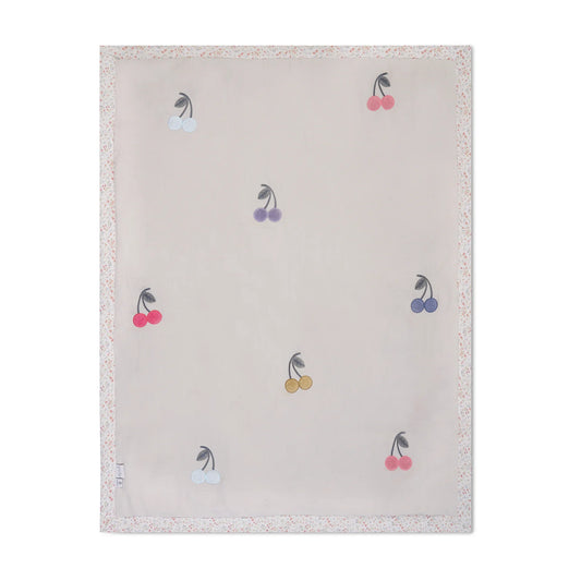「🇨🇭Elly+lune」Nova Toddler Blanket - Cherries 100X130CM