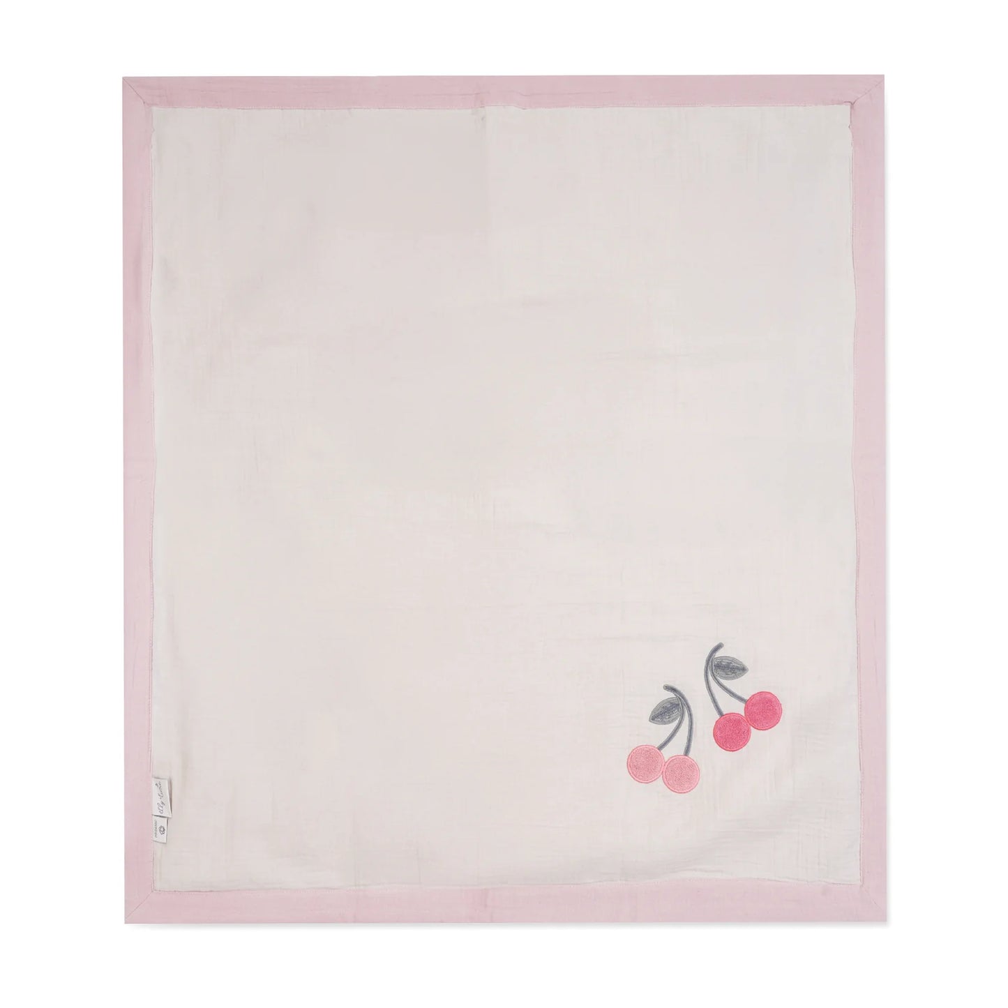 「🇨🇭Elly+lune」Nova Baby Blanket - Cherries 80X90CM