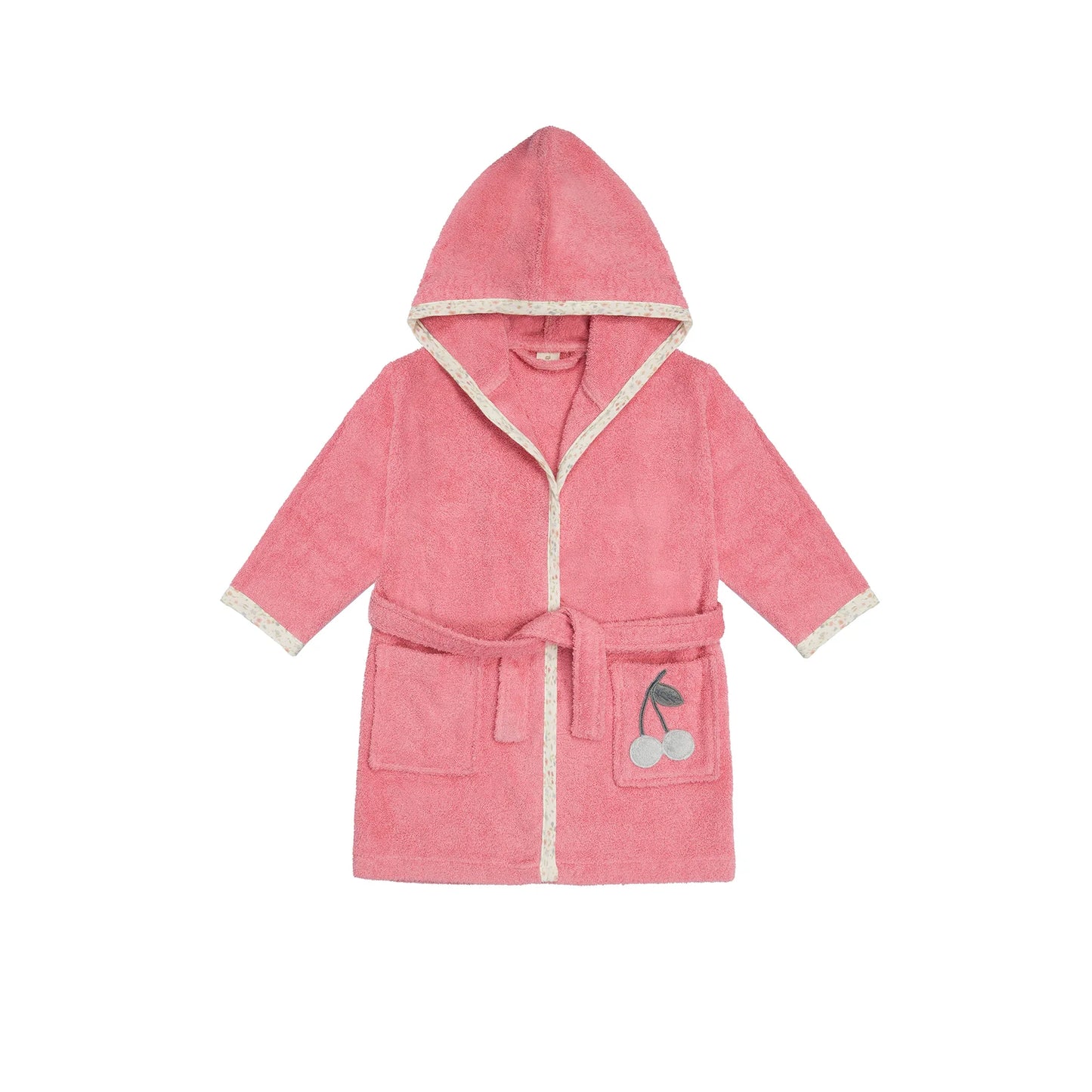 「🇨🇭Elly+lune」Mia Bathrobe Cherry-GOTS