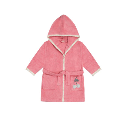 「🇨🇭Elly+lune」Mia Bathrobe Cherry-GOTS