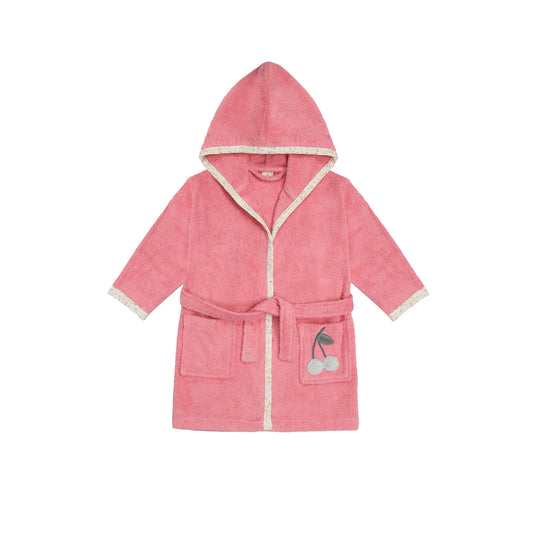「🇨🇭Elly+lune」Mia Bathrobe Cherry-GOTS