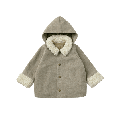 alto 1 beige多功能保暖外套可拆卸帽子1.5～4y