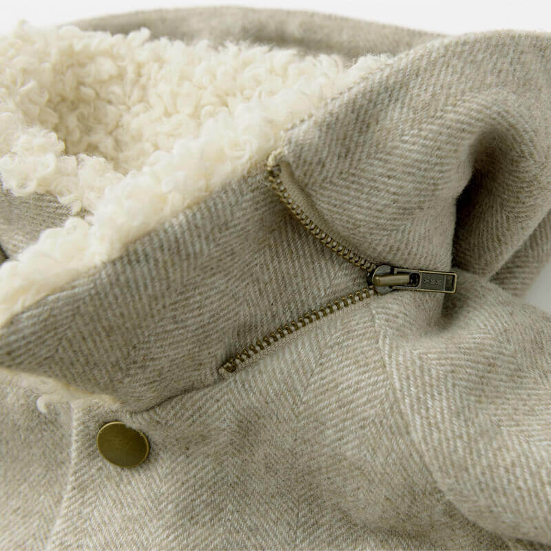 alto 1 beige多功能保暖外套可拆卸帽子1.5～4y