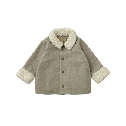alto 1 beige多功能保暖外套可拆卸帽子1.5～4y