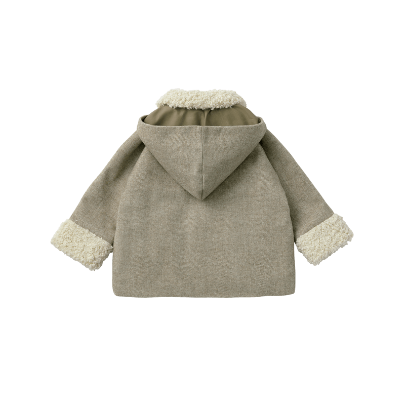 alto 1 beige多功能保暖外套可拆卸帽子1.5～4y