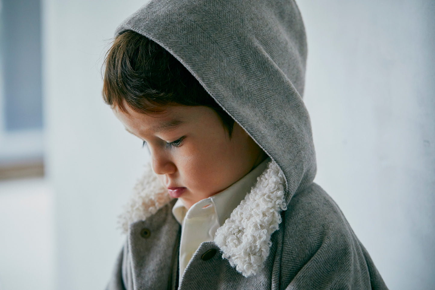 alto 1 beige多功能保暖外套可拆卸帽子1.5～4y