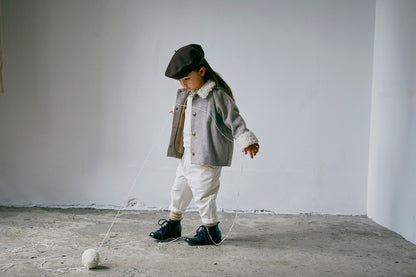 alto 1 beige多功能保暖外套可拆卸帽子1.5～4y