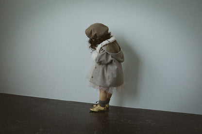 alto 1 beige多功能保暖外套可拆卸帽子1.5～4y