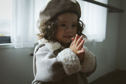 alto 1 beige多功能保暖外套可拆卸帽子1.5～4y