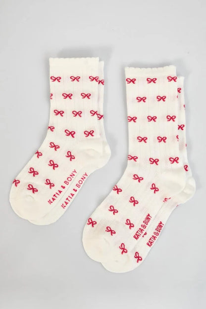 「🇨🇭Elly+lune」Mom & Me Bow Design Sock Set Boxed親子款母女襪子禮盒