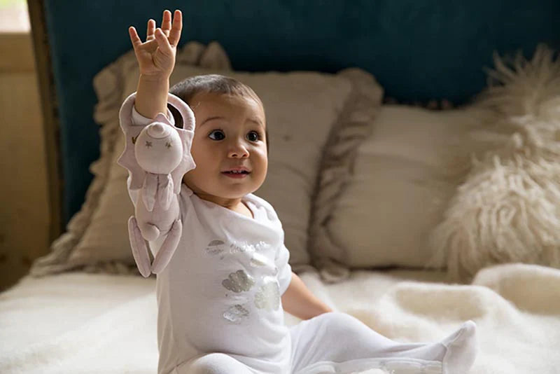 Multifunctional stuffed toy BFF 1 Lily bunny兔子小毯子附搖鈴多功能玩偶