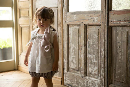 Multifunctional stuffed toy BFF 2 Noah bear可愛毛絨熊小毯子附搖鈴多功能